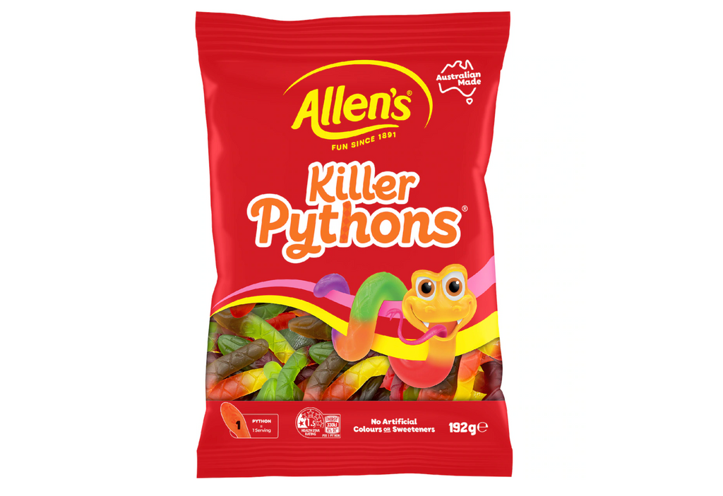 Allen's Killer Python Lollies Bag 192g